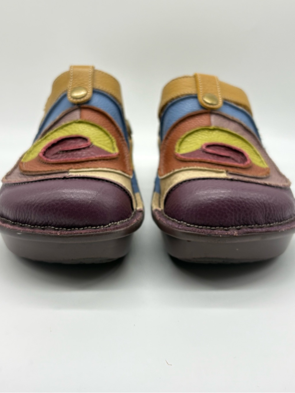 Colorblock Leather Clogs by Spring Step 41 - Picture 2 of 6